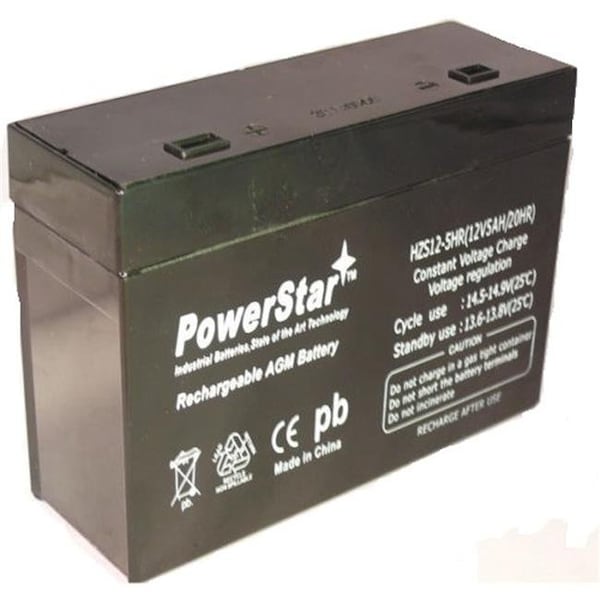 Powerstar PowerStar hzs12-5hr-1 12V 5Ah Battery for APC RBC10 - HZS12-5HR-1