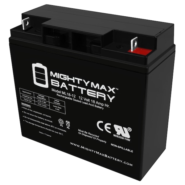 Mighty Max Battery 12V 18AH SLA Battery Replacement for Kung Long WP18-12 - MAX3839798