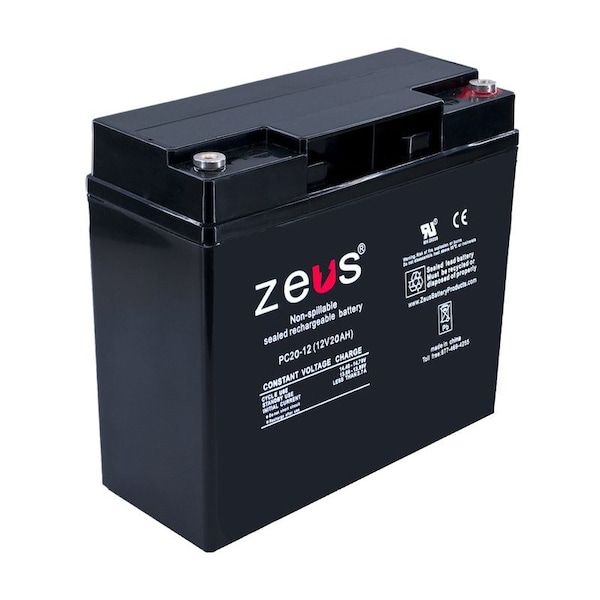 Zeus Battery Products 20Ah 12V M5 Sealed Lead Acid Battery - PC20-12M