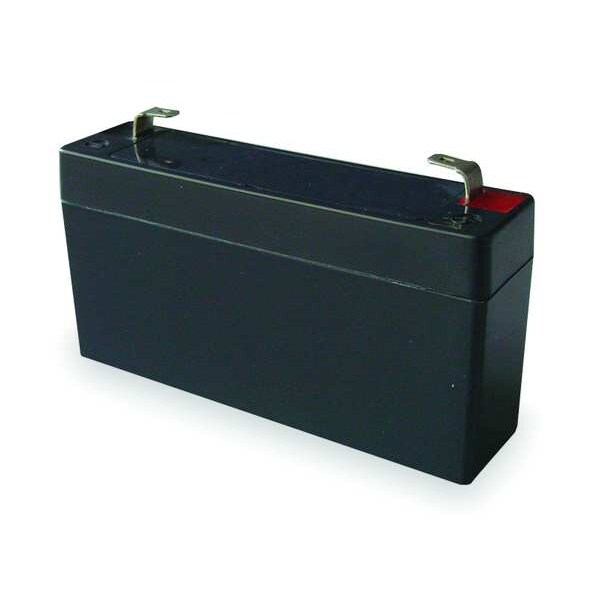 Zoro Select Battery, Sealed Lead Acid, 6V, 1.2Ah, Faston - 2UKH1