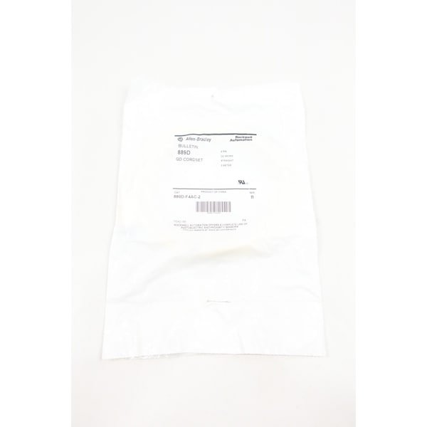 Cable de conexión QD recto de micrófono de 4 pines Allen Bradley de 2 m 250 V CA - 889D-F4AC-2