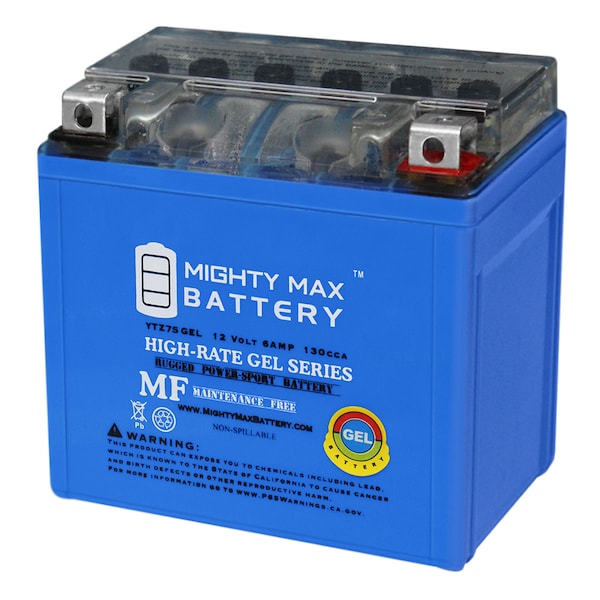 Mighty Max Battery 12V 6AH GEL Battery for Yamaha 90 YFM90R Raptor 2013 - YTZ7SGEL142
