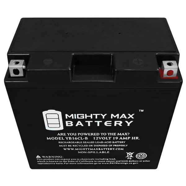 Mighty Max Battery 12-Volt 19 Ah 250 CCA Rechargeable Sealed Lead Acid Battery - YB16CL-B