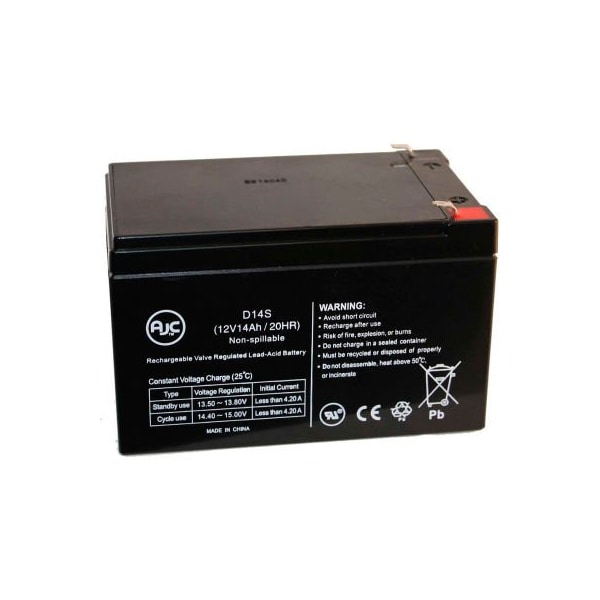 Battery Clerk AJC 12V 14Ah Sealed Lead Acid - AGM - VRLA Battery - AJC-D14S