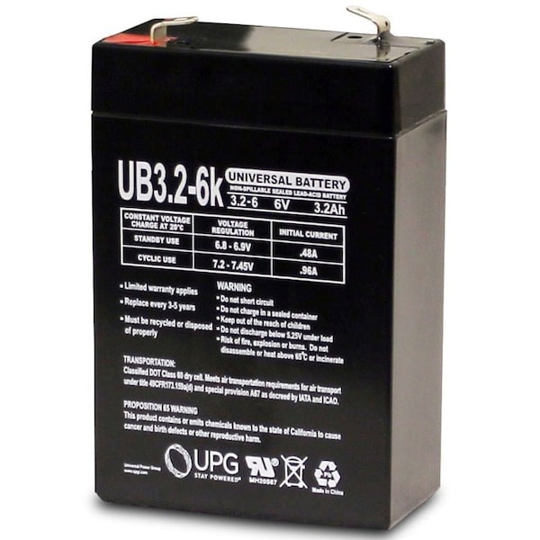Bsc Preferred Dual Lite 120922 6V 3.2Ah Emergency Light Replacement Battery - ZZZ-D5695-N-0-134166