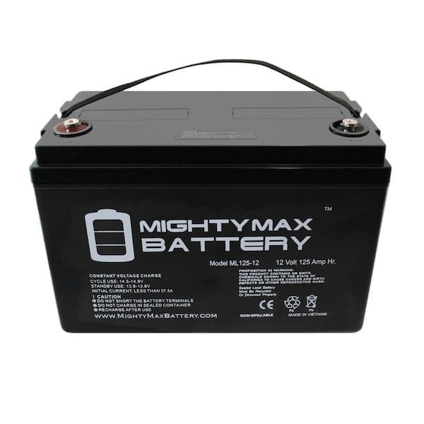 Mighty Max Battery 12V 125AH SLA Battery for 12V DC Barrier Gate Opener - ML125-1219