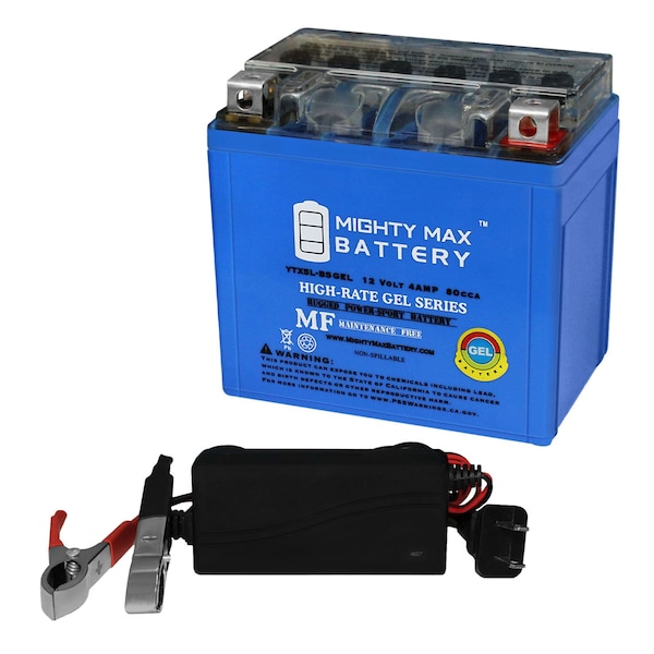Mighty Max Battery GEL Replacement Battery for Duromax 4400 XP4400E Generator With 12V 1Amp Charger - MAX3951486