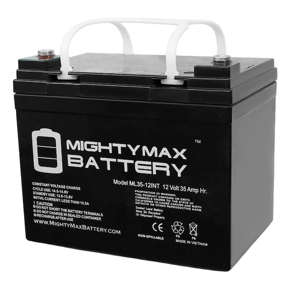 Mighty Max Battery 12V 35AH INT Replaces Simplex 20819276 Emergency Light - 2 Pack - ML35-12INTMP2705
