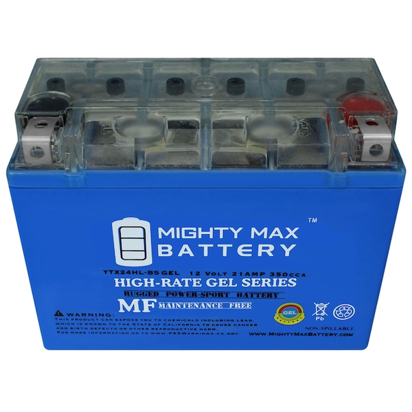 Mighty Max Battery YTX24HL-BS 12V 21AH GEL Battery for Arctic Cat T660 Touring 2004-2006 - YTX24HL-BSGEL39