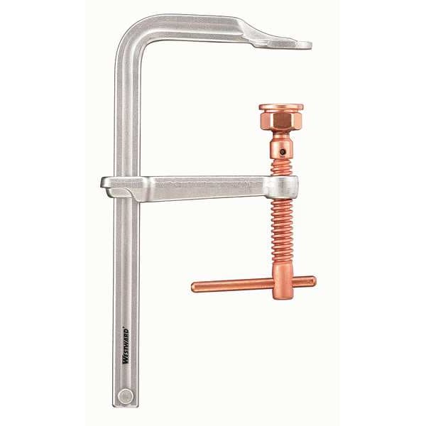 Westward 40 in Bar Clamp, Steel Handle and 6 7/8 in Throat Depth - 10D628