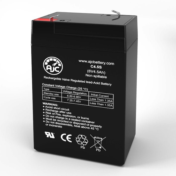 Bsc Preferred R&D 5374 6V 4.5Ah Sealed Lead Acid Replacement Battery - AJC-C4.5S-A-0-170592
