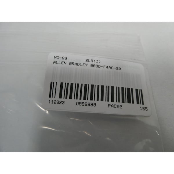 Allen Bradley QD 20M CORDSET CABLE - 889D-F4AC-20

CABLE DE CONJUNTO DE CORDÓN QD DE Allen Bradley DE 20M - 889D-F4AC-20