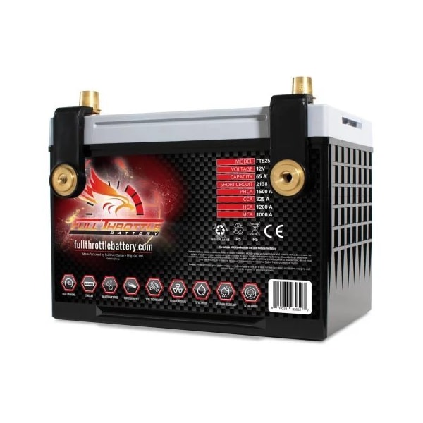 Fullriver Full Throttle 65Ah 825 CCA AGM Battery Group 78 - FT825-78