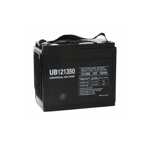 Upg Sealed Lead Acid Battery, 12 V, 135Ah, UB121350, I6 Internal Thread Terminal, AGM Type - 40994