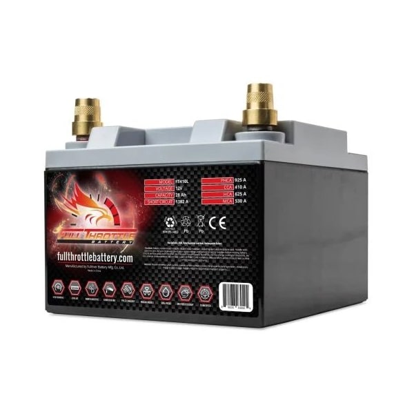 Fullriver Full Throttle 28Ah 410 CCA AGM Battery replaces BTX30L - FT410L