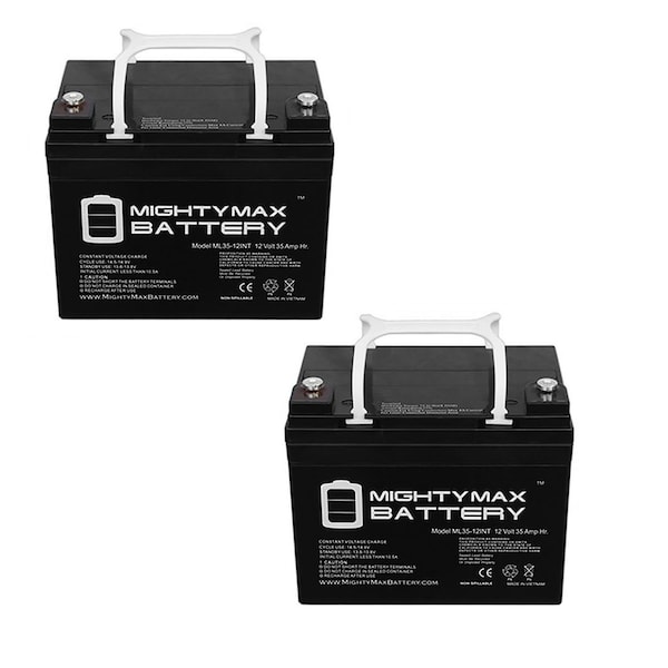 Mighty Max Battery 12V 35AH INT Replacement Battery for John Deere LX279 - 2PK - MAX3960321