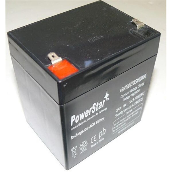 Pro Plug PowerStar  Replacement BP5-12 BB Battery 12V5Ah Sealed Lead Acid BatteryT1 - PR1319479