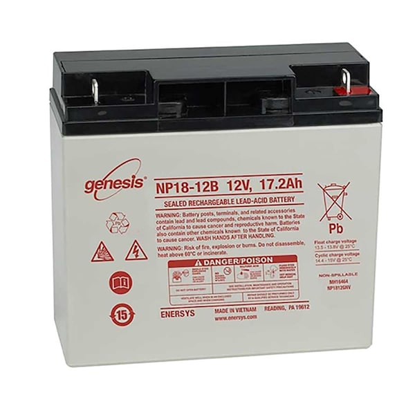 Enersys Genesis 12V 18Ah NB Sealed Lead Acid Battery - NP18-12B