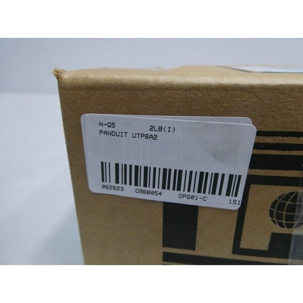 Caja de 10 cables de parche Panduit PAN-NET RX6A 10GIG UTP RJ45 TO RJ45 de 2 pies, juego de cables, 10 paquetes - UTP6A2.