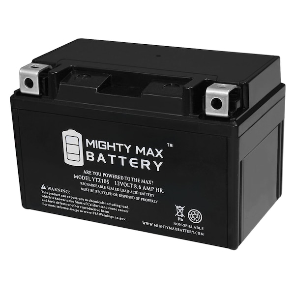 Mighty Max Battery YTZ10S 12V 8.6AH Battery Replacement for Honda CB900F VT600C Battery - YTZ10S15