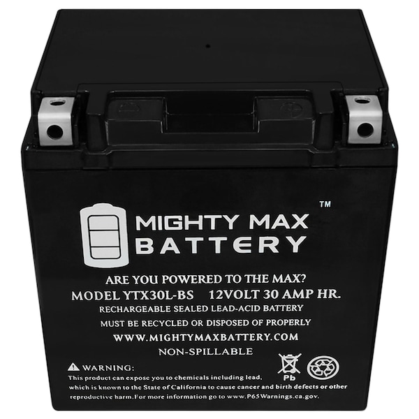 Mighty Max Battery YTX30L-BS Battery for Harley Davidson Electra Glide Classic 2004 - YTX30L-BS93