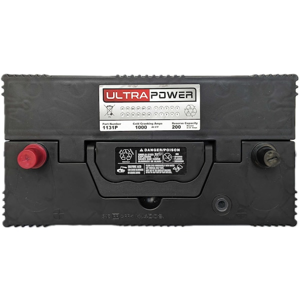 Ultrapower 12V 1000 CCA Maintenance-Free Heavy Duty Battery Group 31 - 1131P