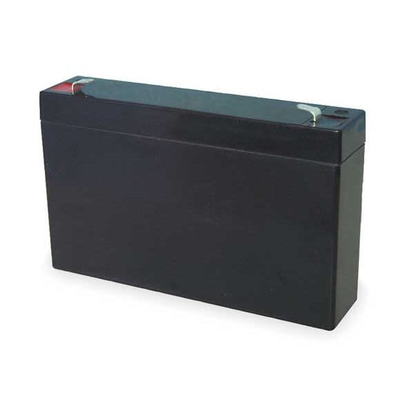 Zoro Select Battery, Sealed Lead Acid, 6V, 12Ah, Faston, Voltage: 6 - 2UKK7