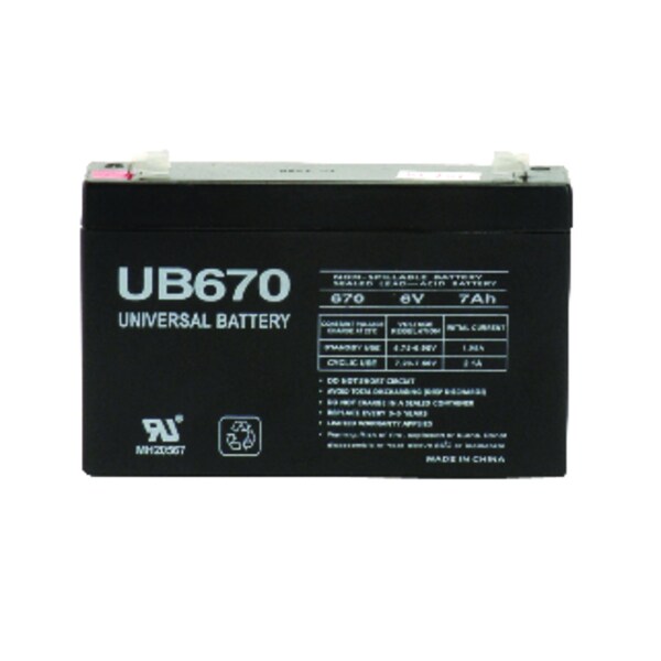 Upg UPG UB670 7 Ah Lead Acid Automotive Battery - 86454