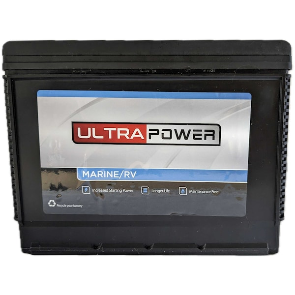 Ultrapower 12V 1000 MCA Maintenance-Free Marine Battery Group 24 - 1024M