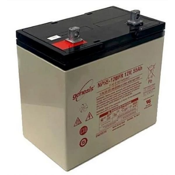 Enersys Genesis 12V 55Ah NB Flame Retardant SLA Rechargeable Battery - NP55-12BFR