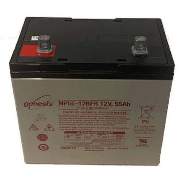 Enersys Genesis 12V 55Ah NB Flame Retardant SLA Rechargeable Battery - NP55-12BFR