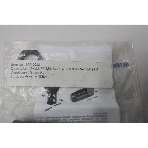 SENSOR FOTOELÉCTRICO Balluff 10-30V-DC - BOS 18KW-PA-1HA-S4-C