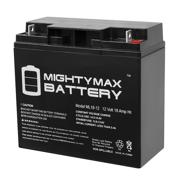 Mighty Max Battery 12V 18AH SLA Battery Replacement for Troy-Bilt 7000 Watt XP Generator - ML18-1221122809