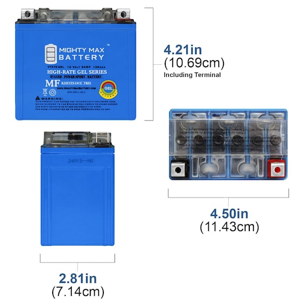 Mighty Max Battery 12V 6AH GEL Replacement Battery Compatible with Moose Utility YTZ7S - MAX3987158