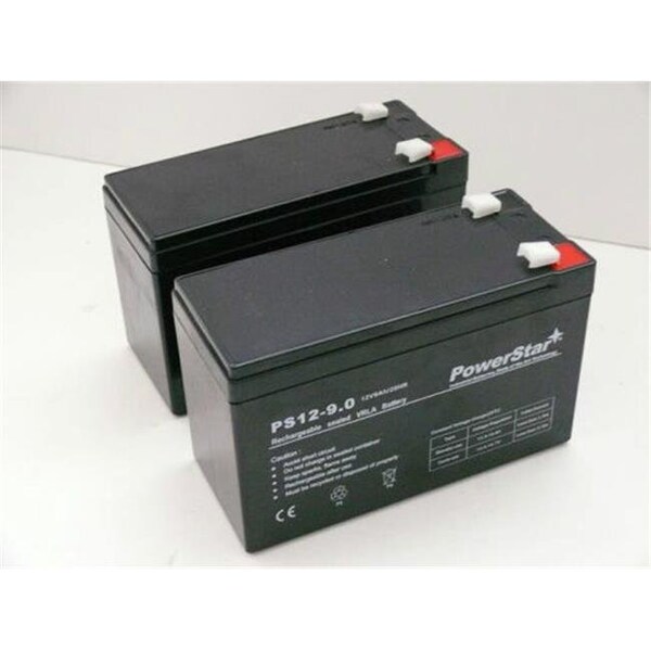 Powerstar PowerStar PS12-9-POWERSTAR-2PACK111 12V 9Ah Battery for 6-DW-7 12V 7Ah 10hr Shaoxing Huitong - Pack of 2 - PS12-9-POWERSTAR-2PACK111