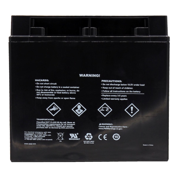 Upg UPG UB12180 18 Ah Lead Acid Battery - 86447