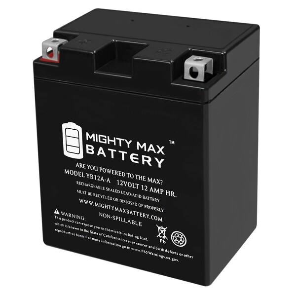 Mighty Max Battery YB12A-A 12V 12AH Replacement Battery for Kawasaki AR50 1981 - MAX3941918