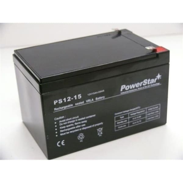 Powerstar PowerStar PS12-15-15 12V 15Ah F2 Sealed Lead Acid Agm Deep-Cycle Rechargeable Battery - PS12-15-15