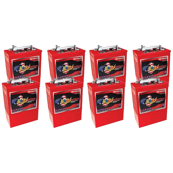U.S. Battery US-L16-XC2 6V 385Ah Deep Cycle Flooded Battery Group 903 L16, 8PK - US L16 XC2