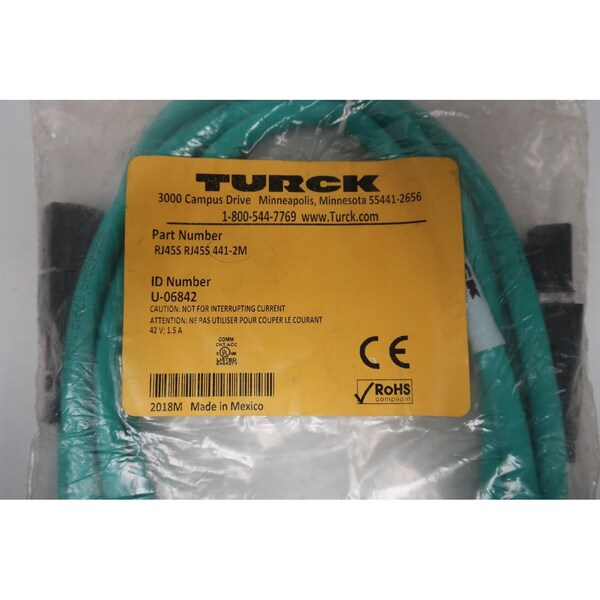 Cable de cordón Ethernet Turck - RJ45S RJ45S 4410-2M