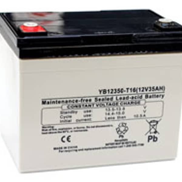 Ilc Replacement For HONDA ES6500 GENERATOR 35AH AGM BATTERY WITH M6 INSERT TERMINALS - WX-0G4D-1