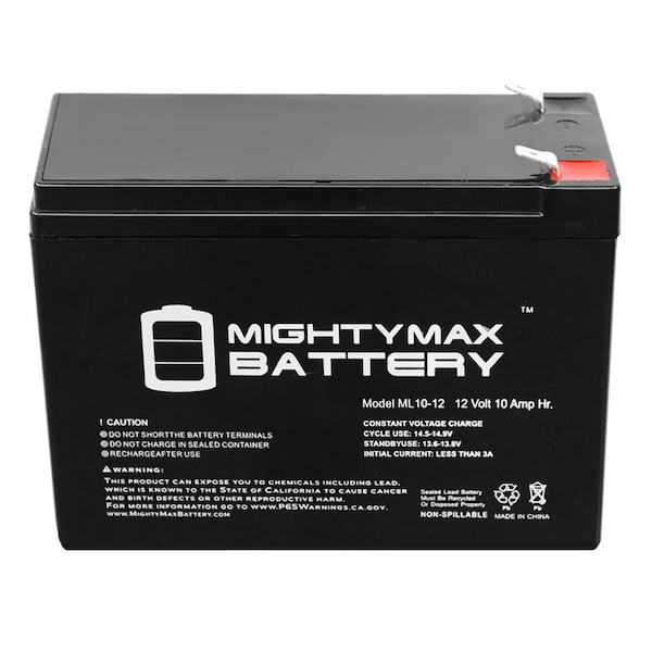 Mighty Max Battery 12V 10AH Battery for Generac Model No. 5798 - ML10-1203