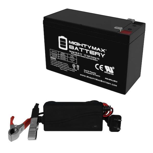 Mighty Max Battery 12V 9AH SLA Replaces Moultrie Camera BOX MCA-12604 With 12V 1Amp Charger - MAX3834724