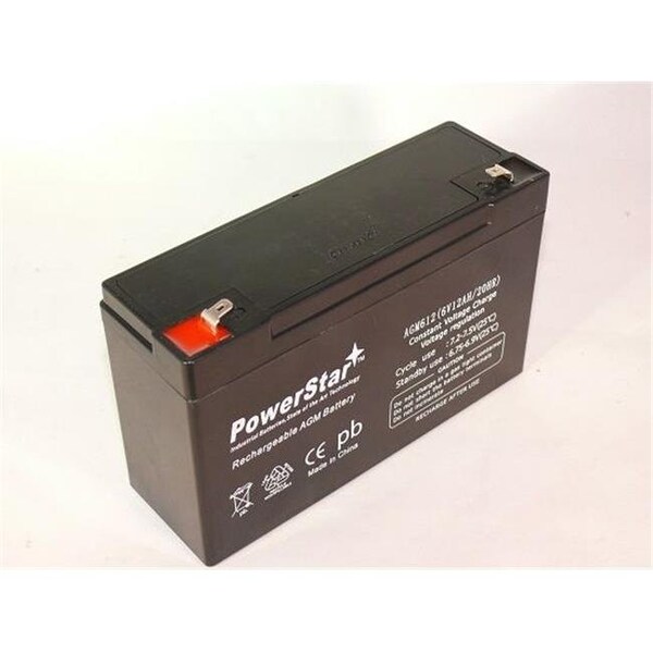 Batteryjack PowerStar AGM6V1.2-06 60-914 - 24 Hours Back-up Battery For GE Simon & XT Panel - AGM6V1.2-06