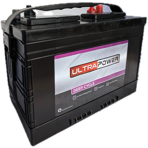 Ultrapower 12V 780 MCA Maintenance-Free Marine Battery Group 27, 2PK - EV27