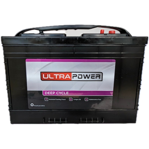 Ultrapower 12V 780 MCA Maintenance-Free Marine Battery Group 27, 2PK - EV27
