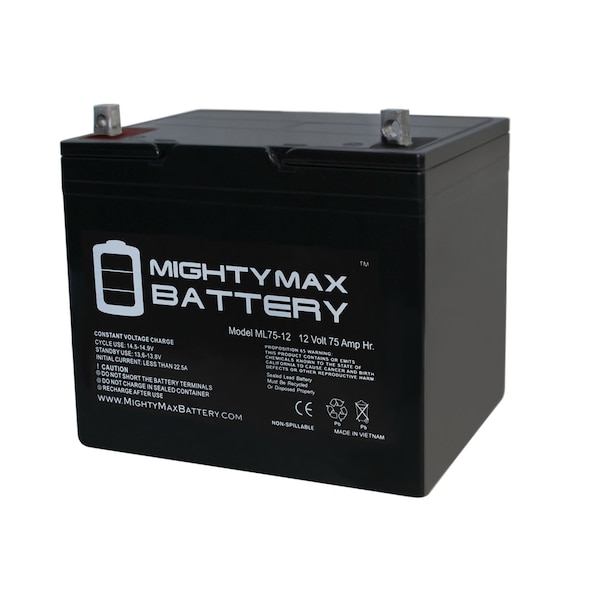 Mighty Max Battery 12V 75Ah SLA Battery for Wayne ESP25 Back-Up Pump - ML75-12198458534143