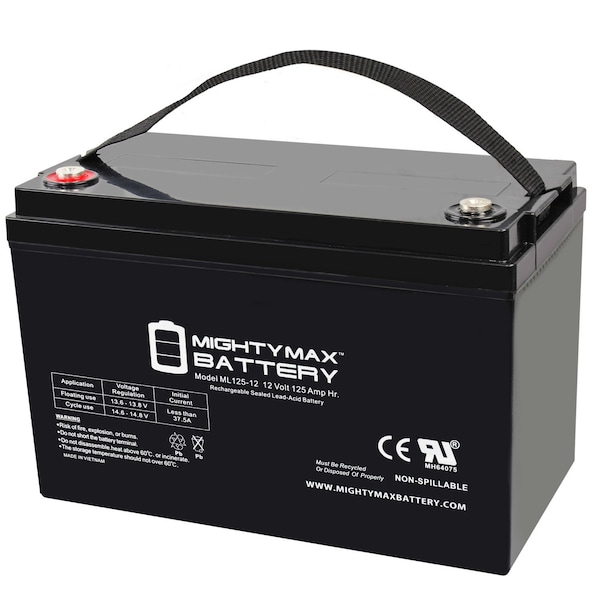 Mighty Max Battery 12V 125AH SLA Replacement Battery for Auto Zone 31-700 - MAX3960245