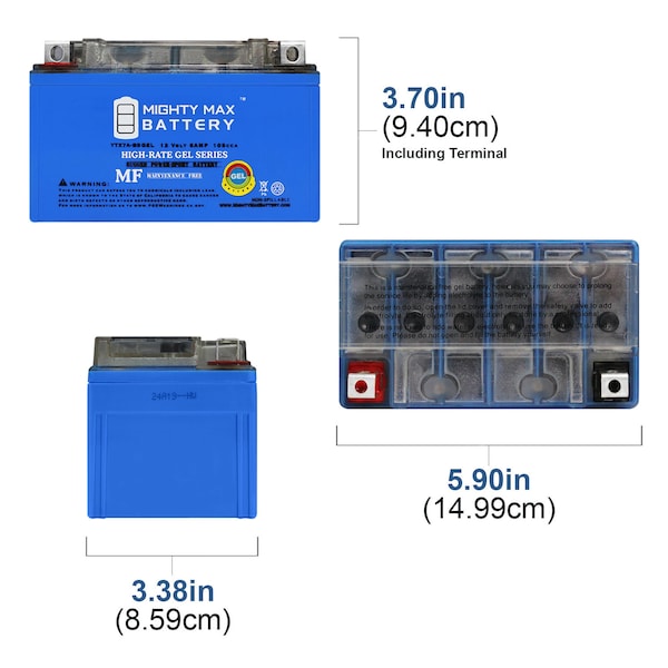 Mighty Max Battery YTX7A-BS GEL Battery Replacement for Origin ORX7A-BS - YTX7A-BSGEL1673