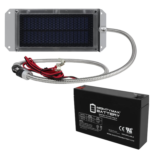 Mighty Max Battery 6V 7AH Replacement Battery compatible with Power Patrol SLA0925 With 6V Solar Panel - MAX3469150